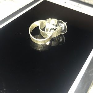 James Avery earrings semi hoops